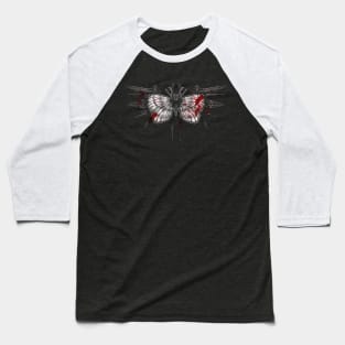 Bloody Moth, surreal, abstract art, trash polka style Baseball T-Shirt